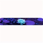 Lotus Flower Magical Colors Purple Blue Turquoise Small Bar Mats 24 x4  Bar Mat