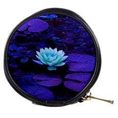 Lotus Flower Magical Colors Purple Blue Turquoise Mini Makeup Bags by yoursparklingshop