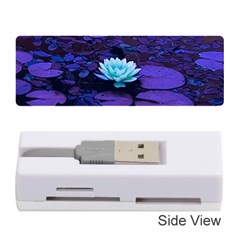 Lotus Flower Magical Colors Purple Blue Turquoise Memory Card Reader (stick)  by yoursparklingshop