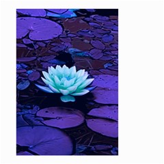 Lotus Flower Magical Colors Purple Blue Turquoise Small Garden Flag (two Sides) by yoursparklingshop