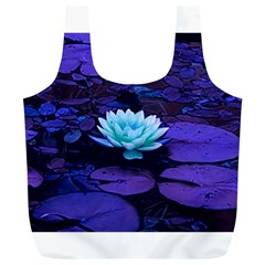 Lotus Flower Magical Colors Purple Blue Turquoise Full Print Recycle Bags (l)  by yoursparklingshop