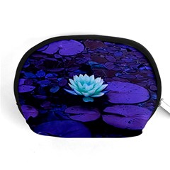 Lotus Flower Magical Colors Purple Blue Turquoise Accessory Pouches (medium)  by yoursparklingshop