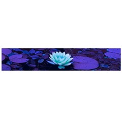 Lotus Flower Magical Colors Purple Blue Turquoise Flano Scarf (large) by yoursparklingshop