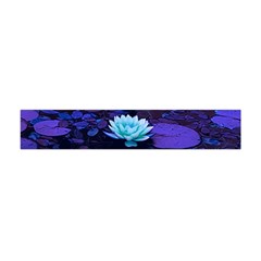 Lotus Flower Magical Colors Purple Blue Turquoise Flano Scarf (mini) by yoursparklingshop