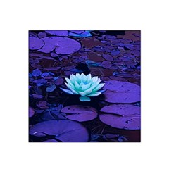 Lotus Flower Magical Colors Purple Blue Turquoise Satin Bandana Scarf by yoursparklingshop