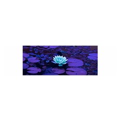 Lotus Flower Magical Colors Purple Blue Turquoise Satin Scarf (oblong) by yoursparklingshop