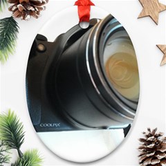 My Camera Oval Ornament (Two Sides)