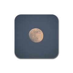 The Moon And Blue Sky Rubber Square Coaster (4 Pack)  by picsaspassion