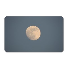 The Moon And Blue Sky Magnet (rectangular) by picsaspassion