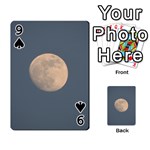 The Moon and blue sky Playing Cards 54 Designs  Front - Spade9