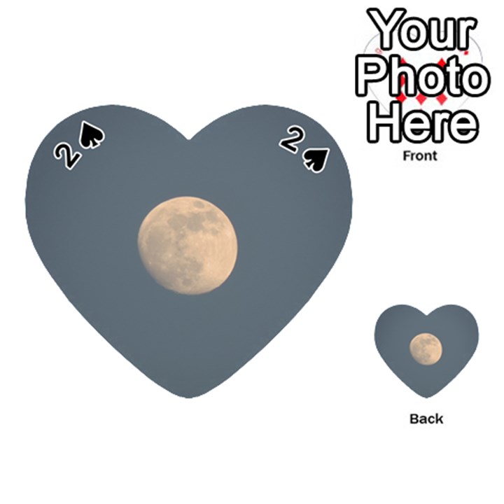 The Moon and blue sky Playing Cards 54 (Heart) 