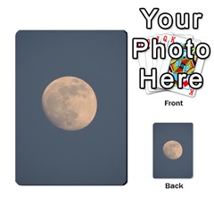 The Moon And Blue Sky Multi-purpose Cards (rectangle)  by picsaspassion