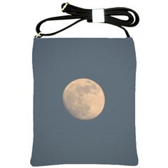 The Moon And Blue Sky Shoulder Sling Bags by picsaspassion