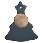 The Moon and blue sky Christmas Tree Ornament (2 Sides) Front