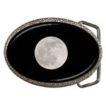 Full Moon at night Belt Buckles Front