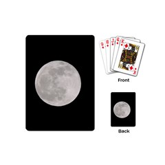 Full Moon At Night Playing Cards (mini)  by picsaspassion