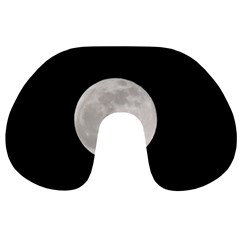 Full Moon At Night Travel Neck Pillows by picsaspassion