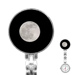 Full Moon At Night Stainless Steel Nurses Watch by picsaspassion