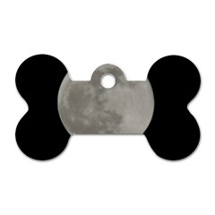 Close To The Full Moon Dog Tag Bone (two Sides) by picsaspassion