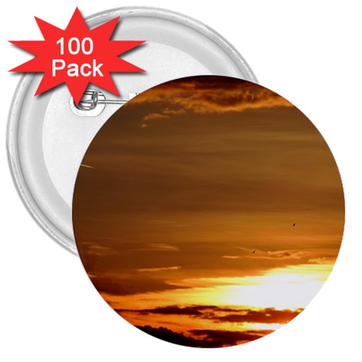 Summer Sunset 3  Buttons (100 pack) 