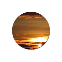 Summer Sunset Magnet 3  (round) by picsaspassion