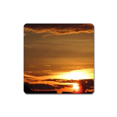 Summer Sunset Square Magnet by picsaspassion