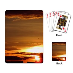 Summer Sunset Playing Card by picsaspassion