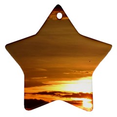 Summer Sunset Star Ornament (two Sides)  by picsaspassion