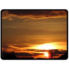 Summer Sunset Fleece Blanket (large)  by picsaspassion