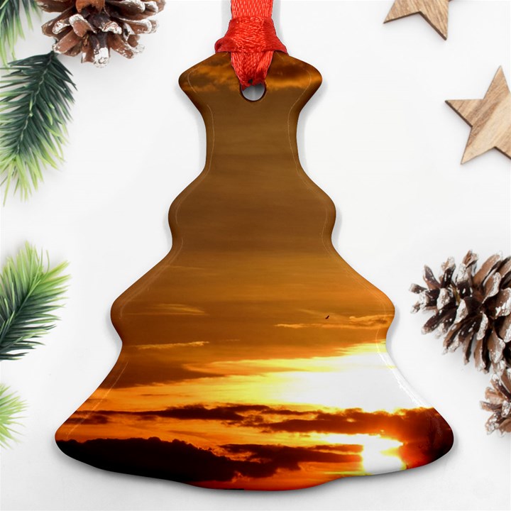 Summer Sunset Christmas Tree Ornament (2 Sides)