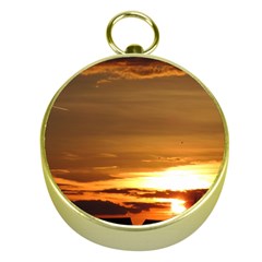 Summer Sunset Gold Compasses by picsaspassion