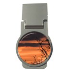 Tree branches and sunset Money Clips (Round)  Front