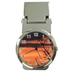 Tree Branches And Sunset Money Clip Watches by picsaspassion