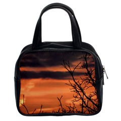 Tree Branches And Sunset Classic Handbags (2 Sides) by picsaspassion