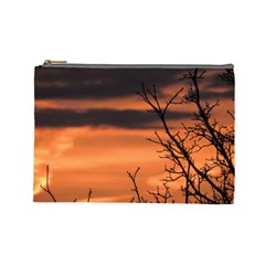 Tree Branches And Sunset Cosmetic Bag (large)  by picsaspassion