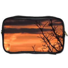 Tree Branches And Sunset Toiletries Bags