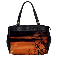 Tree Branches And Sunset Office Handbags by picsaspassion