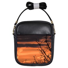 Tree Branches And Sunset Girls Sling Bags by picsaspassion