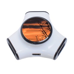 Tree Branches And Sunset 3-port Usb Hub by picsaspassion