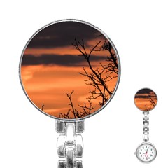 Tree Branches And Sunset Stainless Steel Nurses Watch by picsaspassion