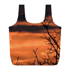 Tree Branches And Sunset Full Print Recycle Bags (l)  by picsaspassion