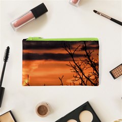 Tree Branches And Sunset Cosmetic Bag (xs) by picsaspassion