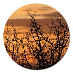 Colorful Sunset Magnet 5  (round) by picsaspassion