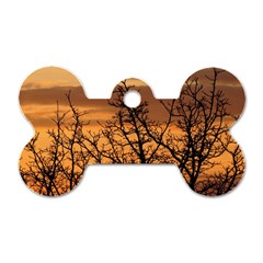 Colorful Sunset Dog Tag Bone (two Sides) by picsaspassion