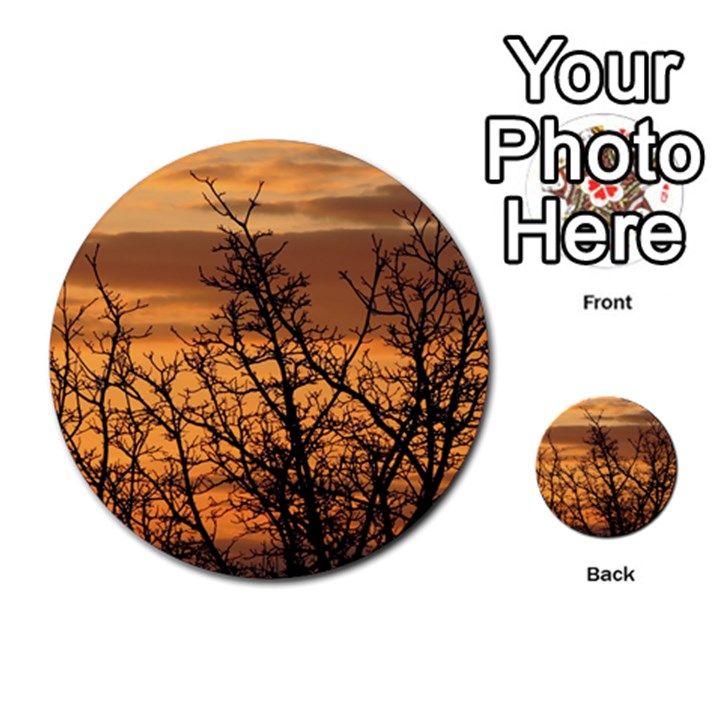 Colorful Sunset Multi-purpose Cards (Round) 