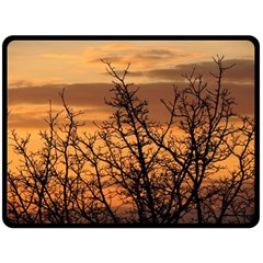 Colorful Sunset Fleece Blanket (large)  by picsaspassion