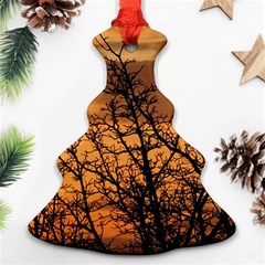 Colorful Sunset Christmas Tree Ornament (2 Sides) by picsaspassion