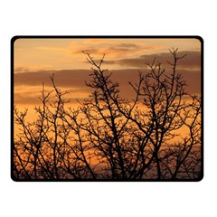 Colorful Sunset Double Sided Fleece Blanket (small)  by picsaspassion