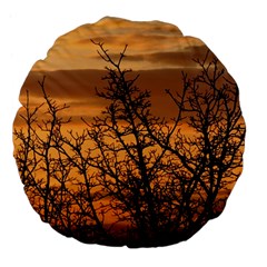 Colorful Sunset Large 18  Premium Flano Round Cushions