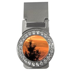 Christmas Tree And Sunset Money Clips (cz)  by picsaspassion